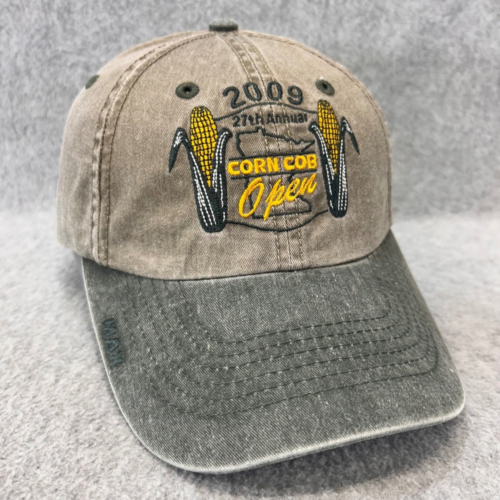 2009 Corn Cob Open Mens Brown The MAX Hat Baseball Cap Jackson MN OSFM